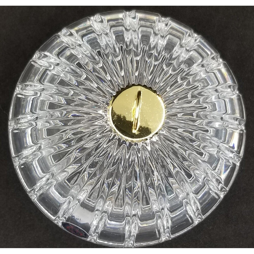 St George Holiday Magic DePlomo 24% Lead Crystal Candy Dish Bowl Tree Ornament - Picture 5 of 12